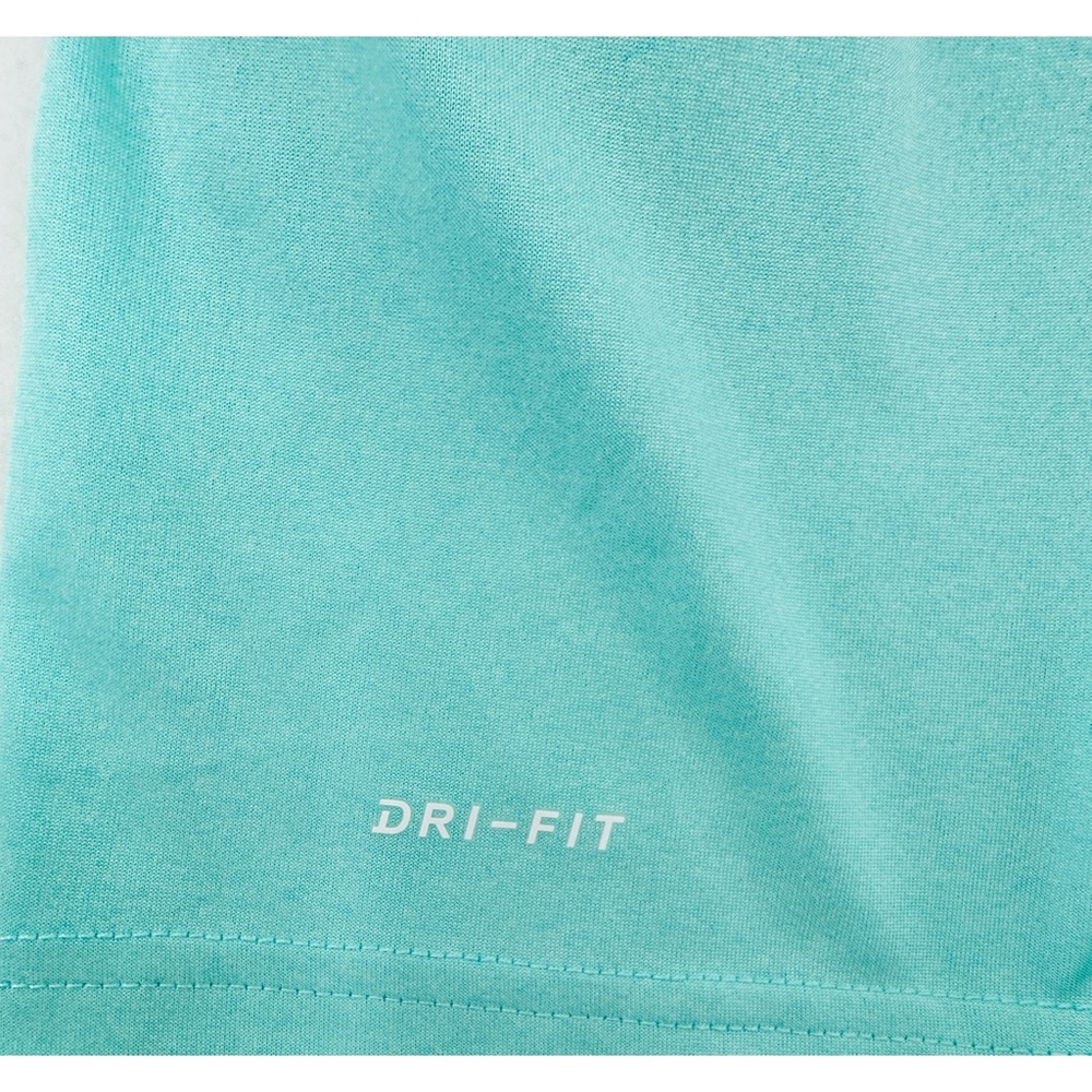 Nike Dri Fit Boys Aqua Blue Graphic Design Tee - Picture 8 of 9